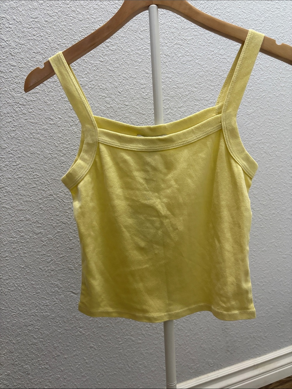 Daydreamer Pale Yellow Square-Neck Tank